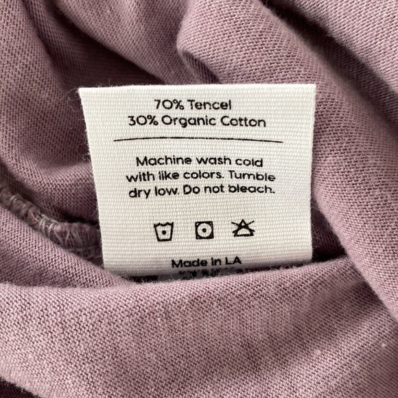 Mate the Label Lavender Tencel Organic Cotton Sleep Pant Pockets High Rise Soft - Picture 11 of 16
